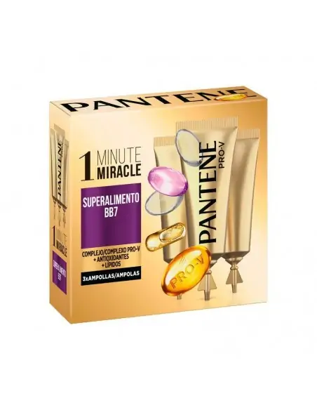 PANTENE 3 AMPOLLAS SUPERALIMENT 1 MINUTO 