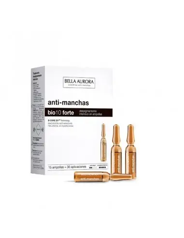 BIO 10 FORTE DESPIGMENTANTE INTENSIVO 15x0.2 ML AMPOLLAS -Antitaques