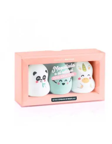 Mr. Wonderful set de 3 esponjas maquillaje-Brotxes i esponges