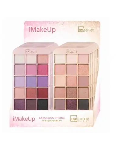 EYESHADOW 15 COLORS PALETA-Paletas y estuches