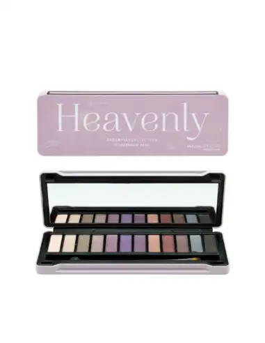 COLOR 12 EYESHADOW HEAVENLY PALETTE-Paletas y estuches