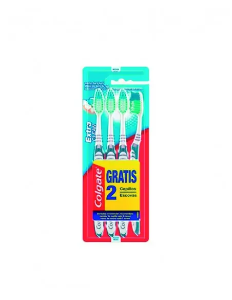 Cepillo dental Extra clean (4 ud) COLGATE Cuidado dental