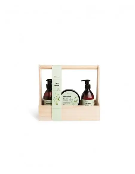 Set baño Pure vegan 3 piezas IDC Institute Cuerpo y baño