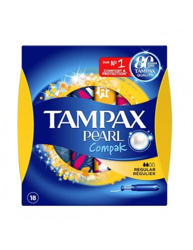 PEARL COMPAK REGULAR 18 UD TAMPAX Cuerpo y baño