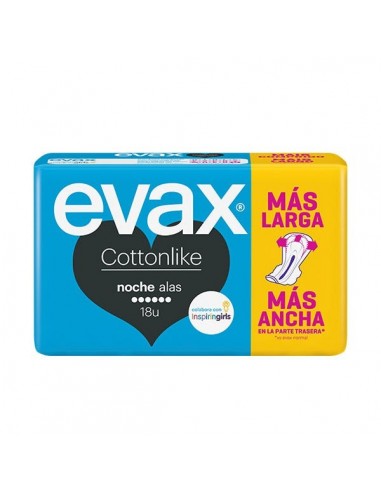 COTTONLIKE ALAS NOCHE 18 UD EVAX Cuerpo y baño