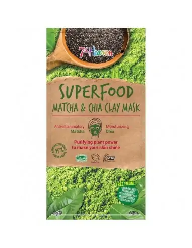 Mascarilla facial Superfood barro Té Matcha Chia-Màscares