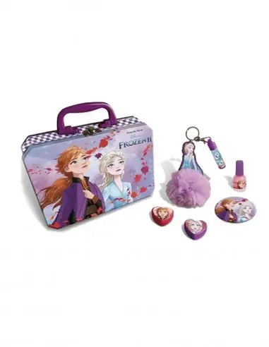 Maletín Metálico Maquillaje Frozen II-Estuches infantiles