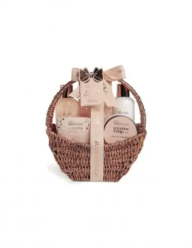 Set Baño Bronze Raffia Basket 5 Piezas-ESTUCHES DE BAÑO