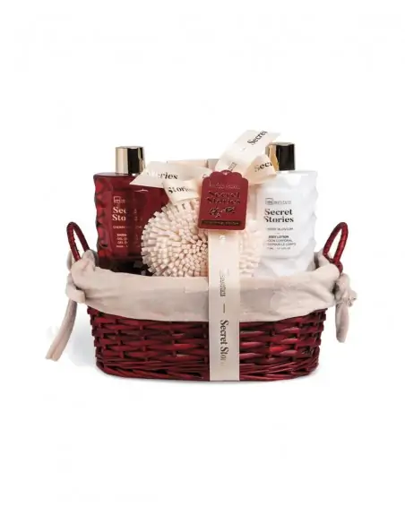 Set Baño Secret Stories Round Basket 4 Piezas