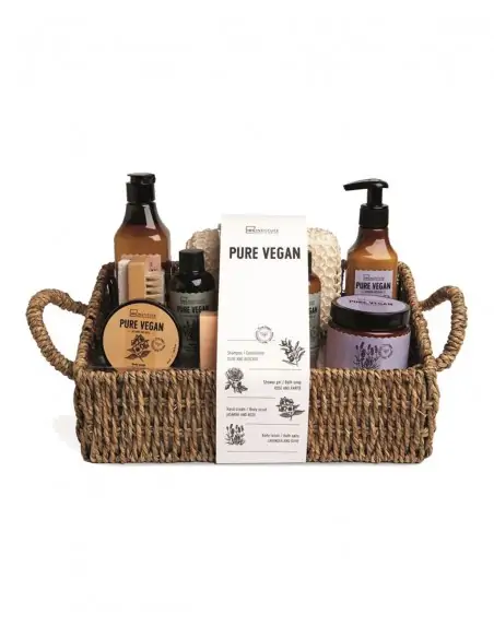 Set Baño Pure Vegan Big Basket 10 Piezas IDC Institute Cuerpo y