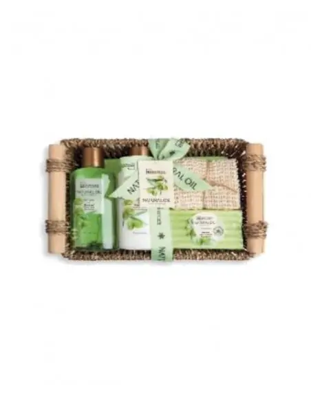 Set Baño Natural Oil Sisal Basket 4 Piezas IDC Institute Cuerpo