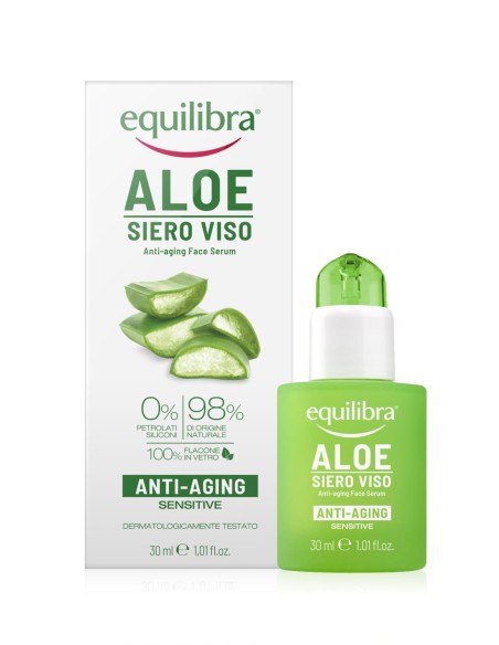 Sérum Facial Antiedad de Aloe EQUILIBRA Antiarrugas y Antiedad