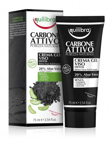 Gel Facial Hidratante de Carbón Activo Vegetal EQUILIBRA