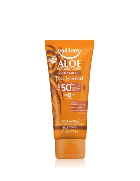 Crema Solar Aloe SPF50 Para Pieles Tatuadas