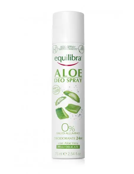 Desodorante de Aloe Vera en Spray EQUILIBRA Cuerpo y baño