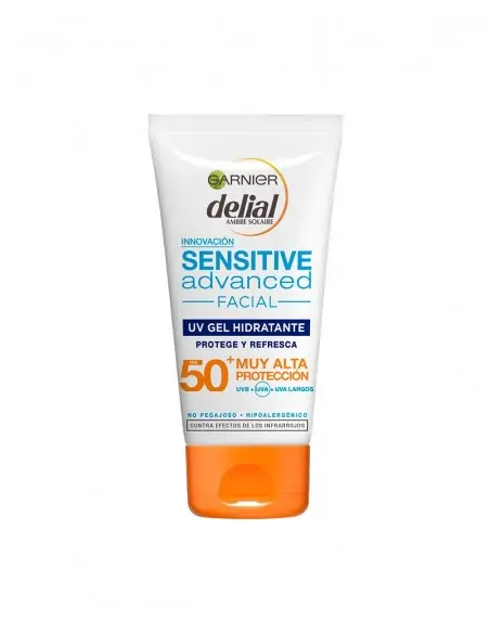 Protector solar facial gel cream sensitive SPF50+ DELIAL AMBRE