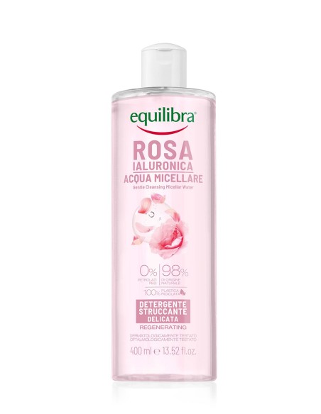 Agua micelar de Rosa Hialurónica EQUILIBRA Limpieza Facial