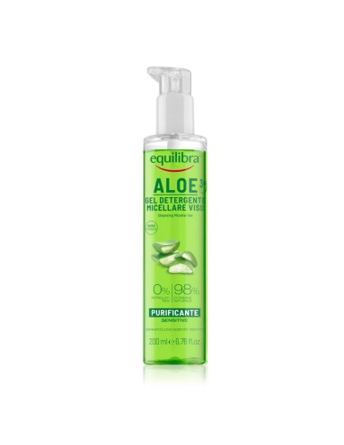 Gel Micelar Limpiador de Aloe EQUILIBRA Limpieza Facial