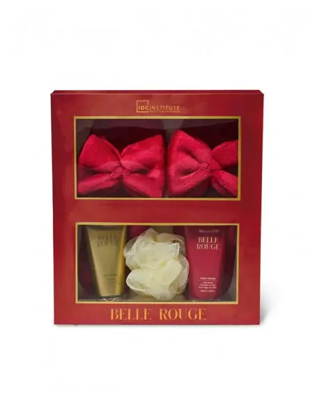 Set baño Belle rouge 4 piezas slippers IDC Institute Cuerpo y