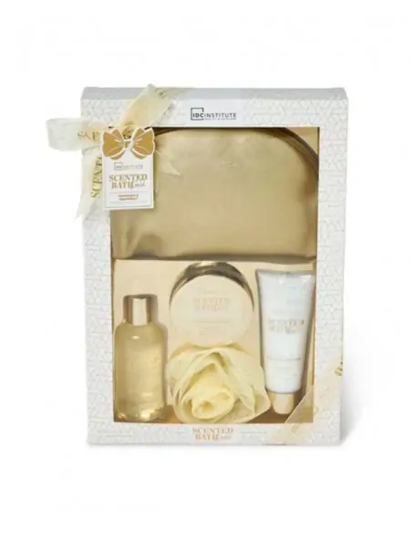 Set baño Scented gold 3 piezas IDC Institute Cuerpo y baño