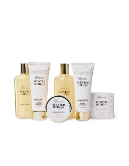 Set Baño Scented Gold 6 Piezas IDC Institute Cuerpo y baño