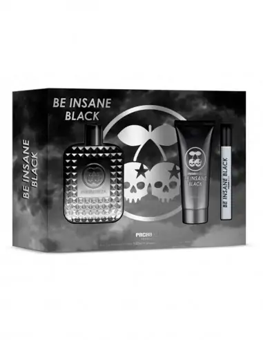 Insane Black Him edt 100 ml + Gel 75 ml + Mini 10 ml estuche-Estoigs de perfums masculins