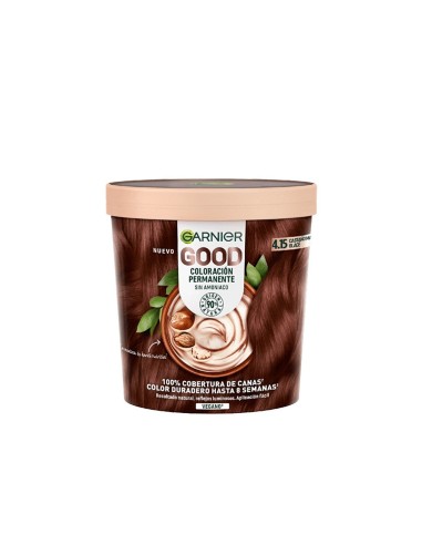 GOOD Permanent Hair Dye, 4.15 Iced Chestnut Brown GARNIER