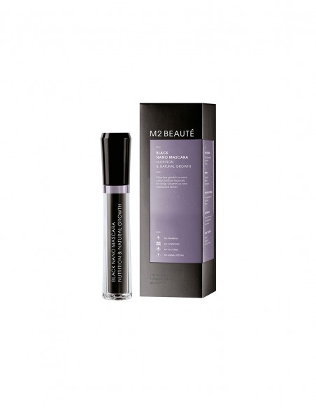 BLACK NANO MASCARA NUTRITION & NATURAL GROWTH M2 BEAUTÉ