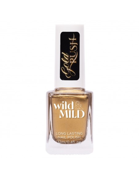 Esmalte de uñas Gold rush Gold flakes WILD MILD Uñas