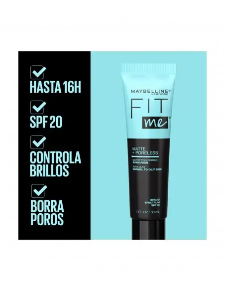 Fit Me Matte+Poreless Mattifying Primer Prebase de Maquillaje