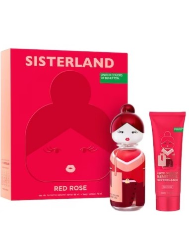 Sisterland red rose edt Estuche BENETTON Mujer