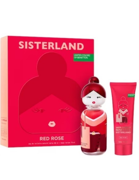 Sisterland red rose edt Estuche BENETTON Mujer