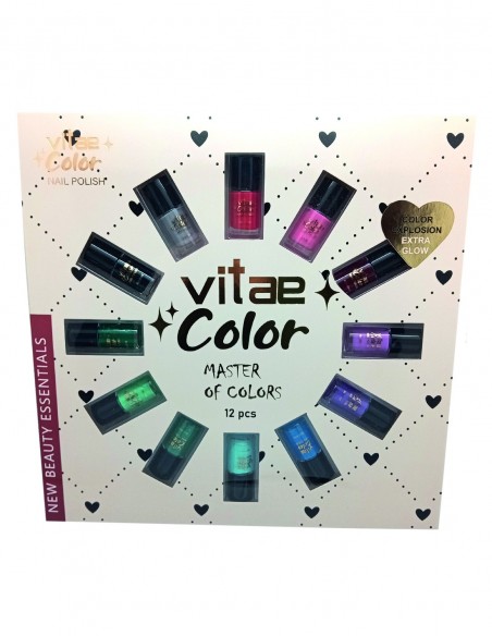 Set laca de uñas 12 ud VITAE Uñas