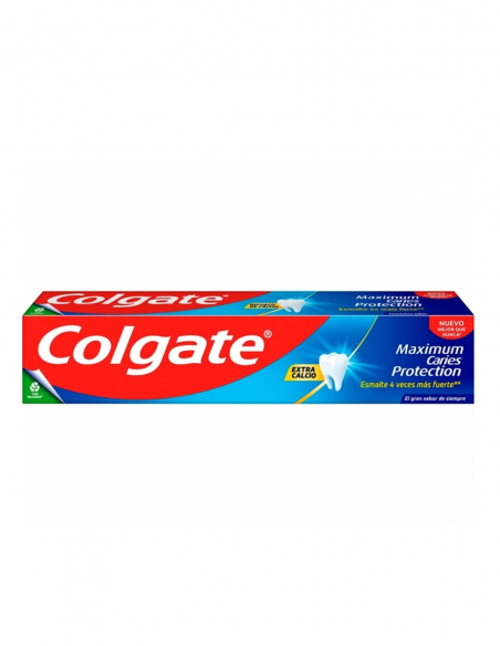 Pasta dental Colgate maximum caries protection extra calcio