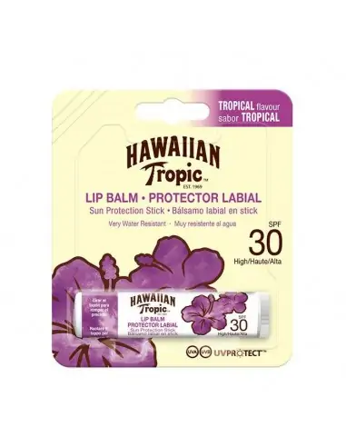 Hawaiian Tropic Bálsamo Labial en Stick SPF 30 - Protección e Hidratación Intensa-Protector Solar Facial