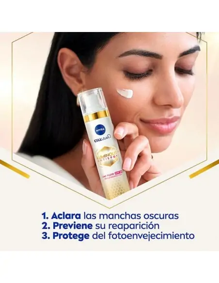 Crema facial anti manchas Celular luminous día SPF50 NIVEA