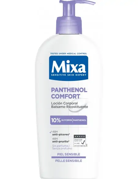 Locion Corporal Panthenol para Piel Sensible MIXA Hidratantes y