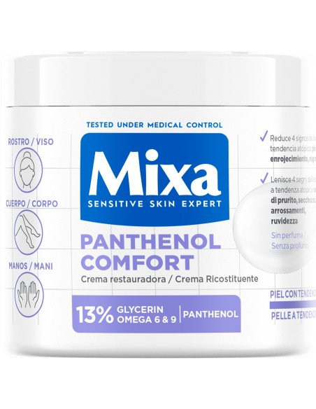 Crema Restauradora Panthenol Comfort MIXA Hidratantes y