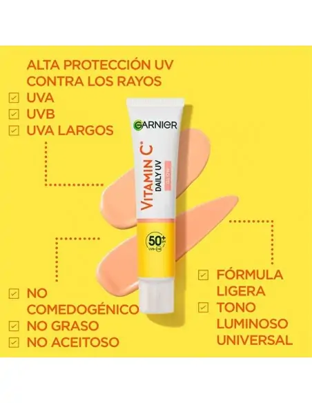 Vitamina C fluido diario glow SPF50+