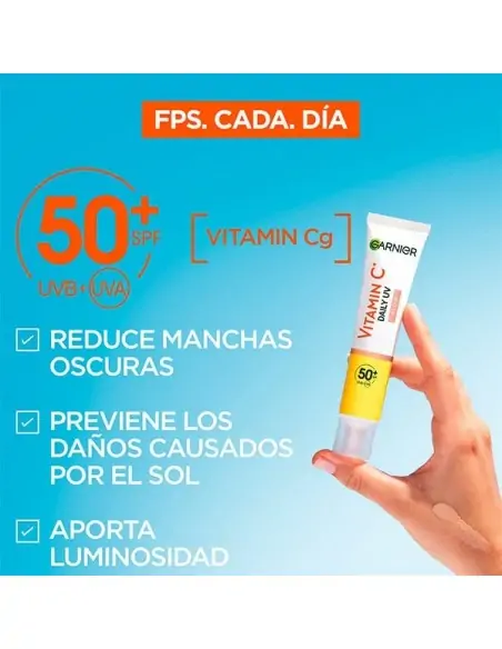 Vitamina C fluido diario glow SPF50+