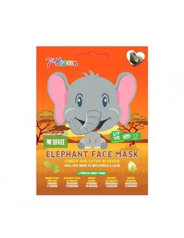 Mascarilla Facial Animal de Tela Elefante-Cos i bany