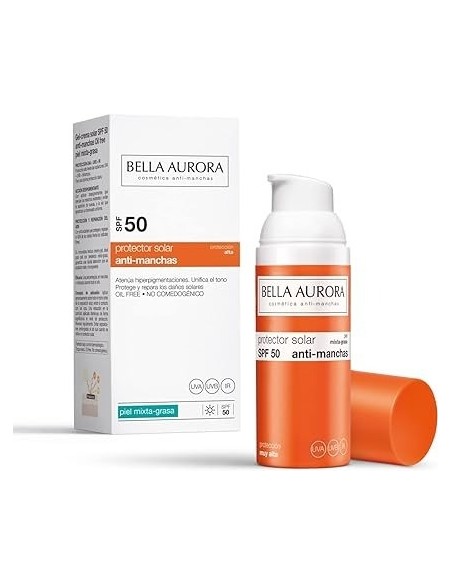 Protector Solar SPF50+ Piel Mixta-Grasa BELLA AURORA Solares