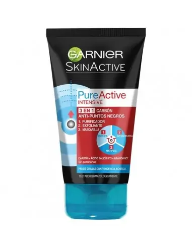 Pure Active Gel Netejador Carbó 3 en 1-Màscares