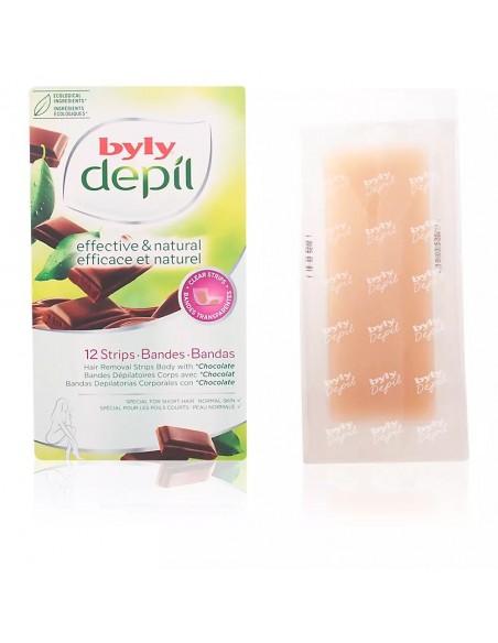 Depil Bandas Corporales Chocolate Cera Depiladora BYLY Cuerpo y