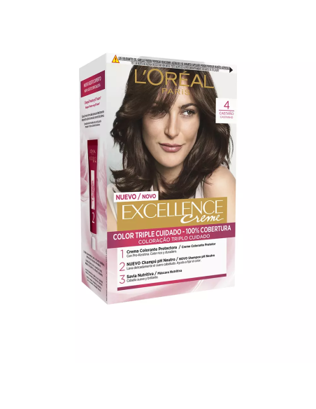 Coloración Tono 4 castaño L'ORÉAL EXCELLENCE CREAM Coloracion