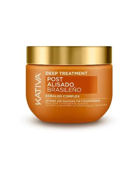 Post alisado. Deep treatment tarro KATIVA Cabello