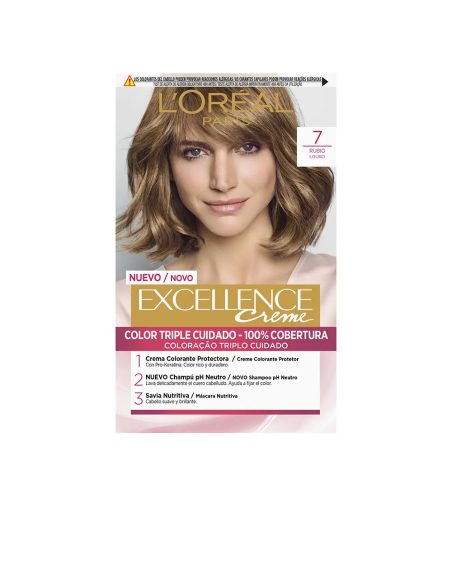 Coloración Tono 7 Rubio L'ORÉAL EXCELLENCE CREAM Coloracion