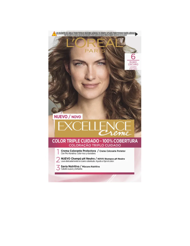 Coloración Tono 6 Rubio Oscuro L'ORÉAL EXCELLENCE CREAM