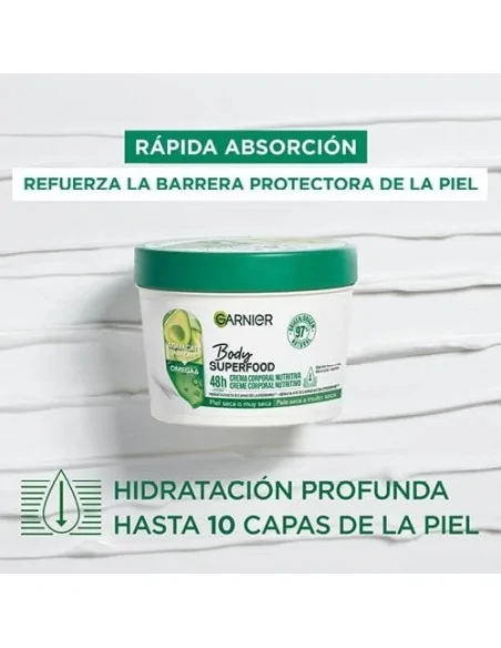 Body Superfood Avocado. Piel seca GARNIER Hidratantes y