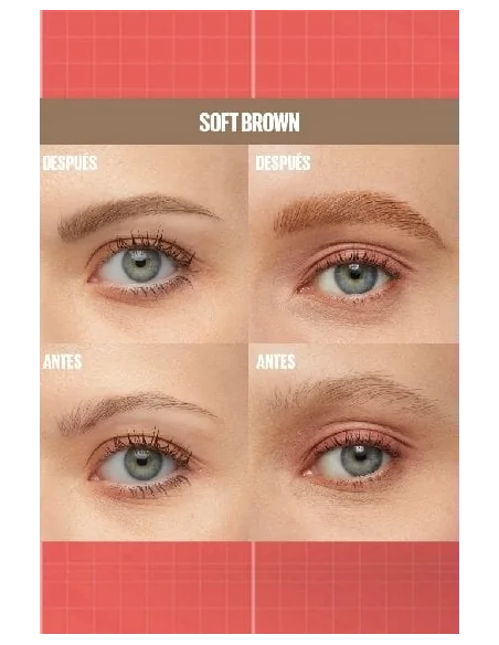 Build a brow. 2-en-1 Rotulador cejas+gel fijador MAYBELLINE Ojos